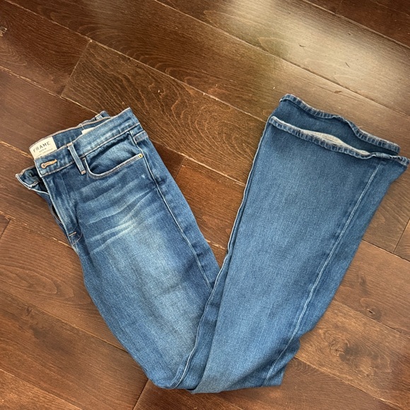 Frame Denim Denim - Frame Denim Women's Classic Blue Flare Leg Jeans